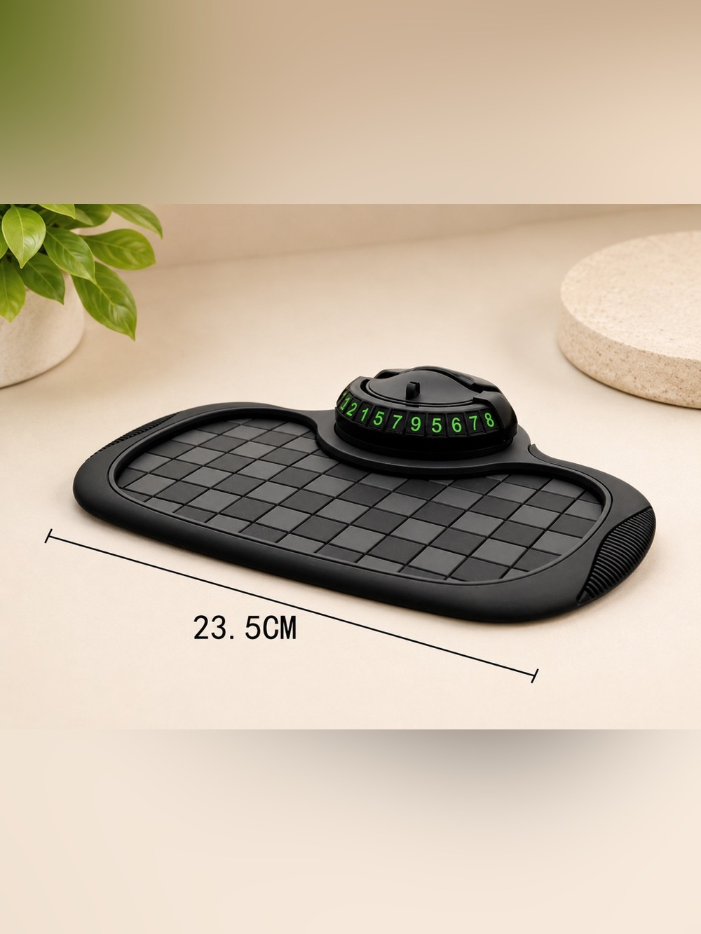 Multifunction 360 Car Dashboard Anti-Slip Mat Auto Phone Holder & Parking Number